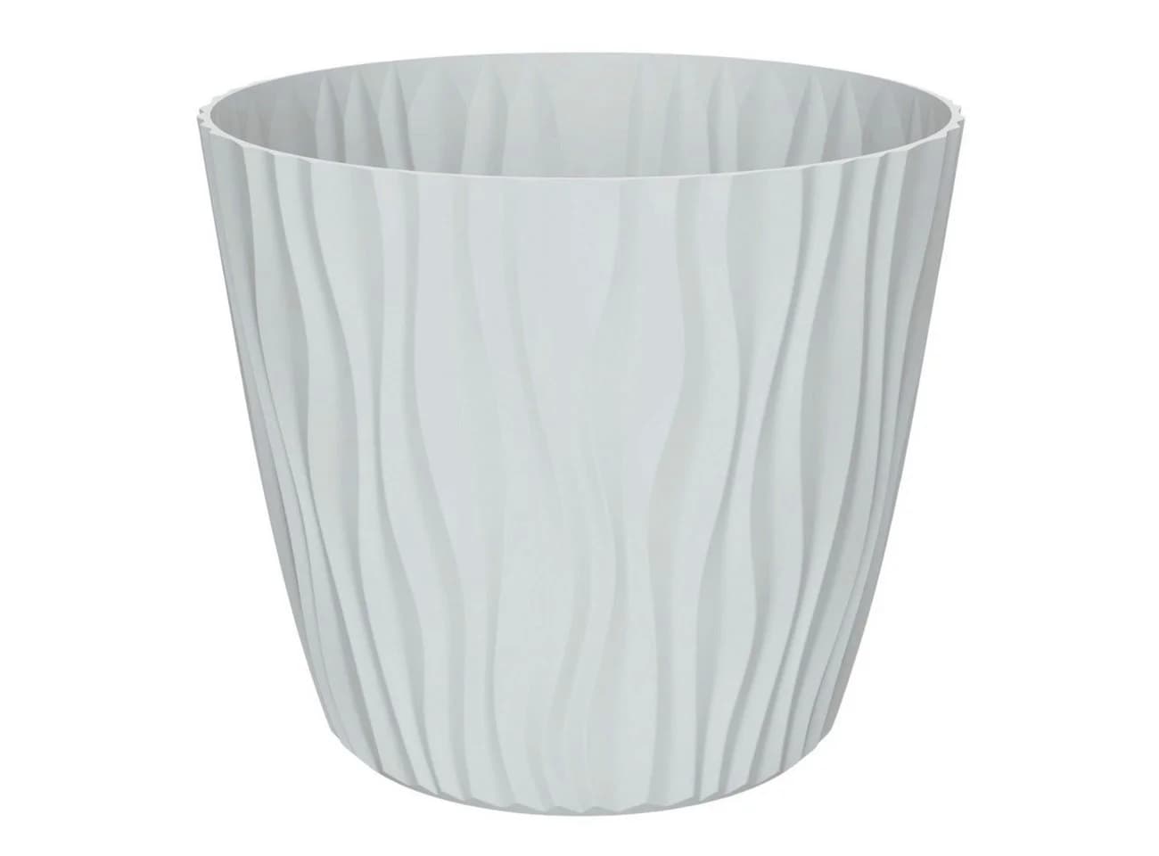 Engelland Blumentopf Pflanztopf mit Drainagesystem, 3D-Wellenoptik, UV-resistent - Bild 2