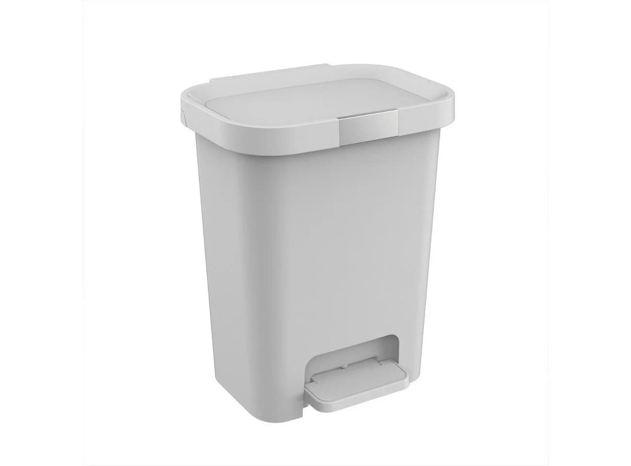 Engelland Mülleimer mit Deckel und Pedal 25L Grau Soft-Close - Bild 2