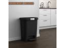 Engelland Mülleimer mit Deckel und Pedal 25L Grau Soft-Close Bild 3