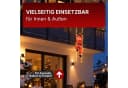 Gartenpirat Weihnachtsmann Lichterkette mit LED beleuchteter Leiter Bild 3
