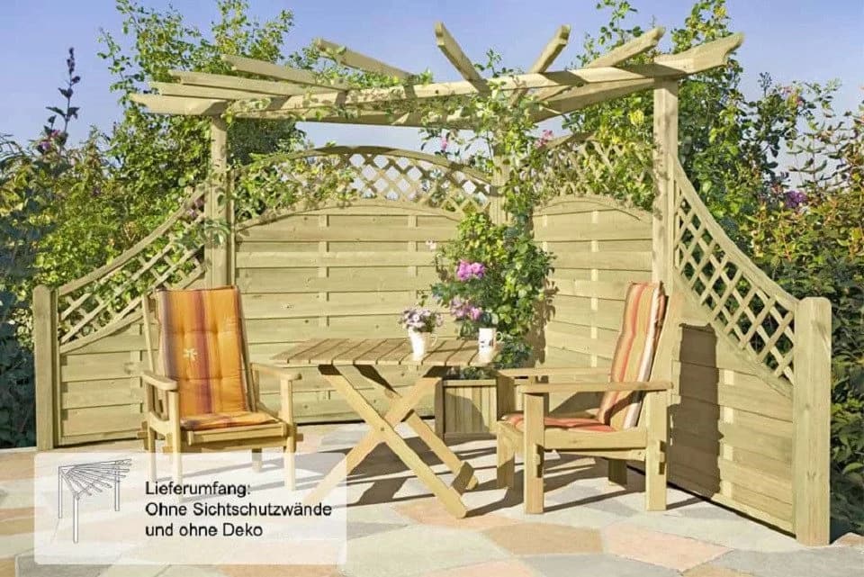 Gartenpirat Eckpergola 240x240x220 cm Holz