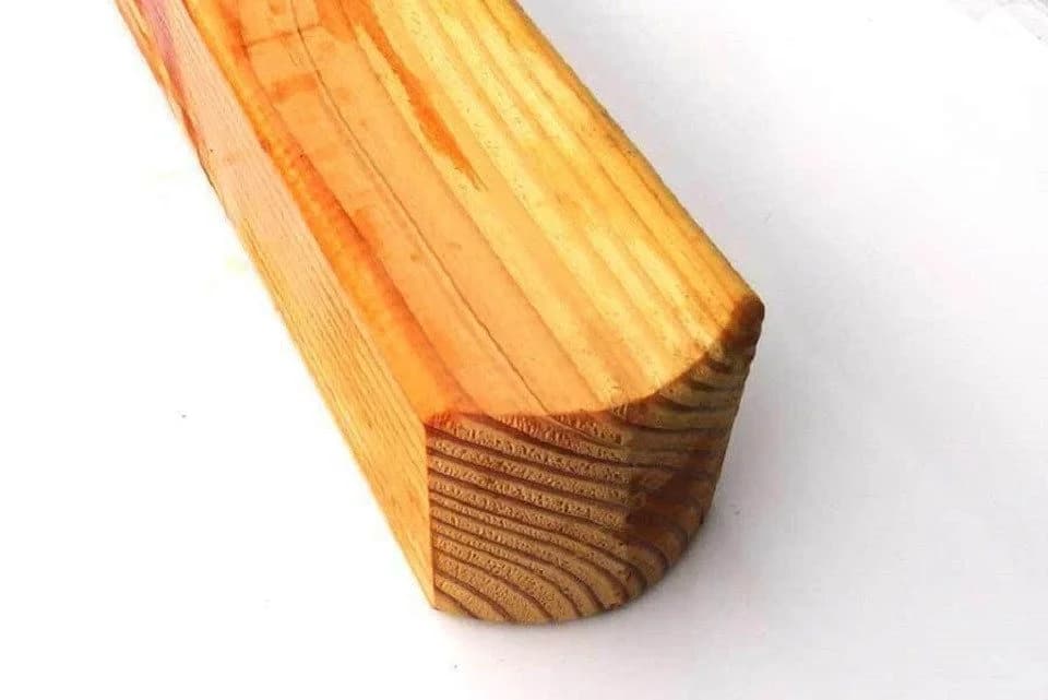 Gartenpirat Zaunpfosten Lärchenholz 9x9 cm gerundet