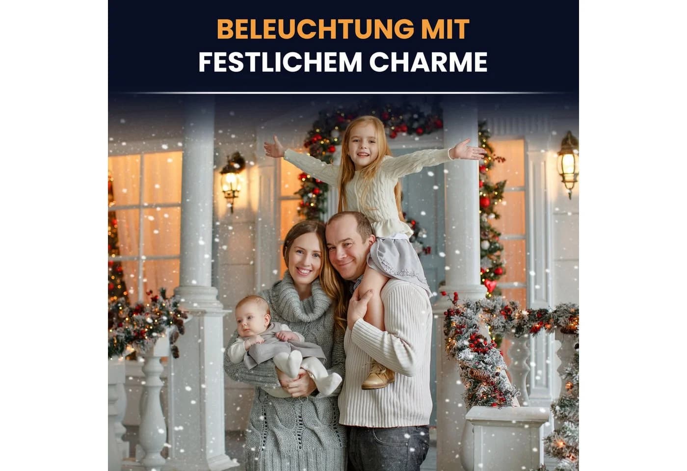 Gartenpirat LED-Girlande Künstliche Tannengirlande Türgirlande LED Weihnachtsgirlande - Bild 3