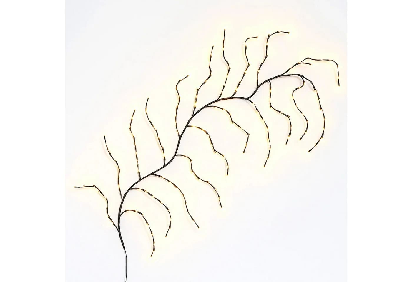 Gartenpirat LED-Lichterkette Ast Weidenrebe 230 cm 160 LED warmweiß Timer - Bild 2