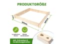 Gartenwelt Riegelsberger Sandkasten Nicki 147x147 cm Kiefer Naturholz Bild 3