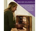 CHICCIE Holzkiste Holzregal Geflammt Braun Bild 1