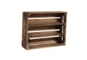 CHICCIE Holzkiste Holzregal Geflammt Braun Bild 2