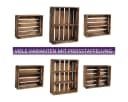 CHICCIE Holzkiste Holzregal Geflammt Braun Bild 4