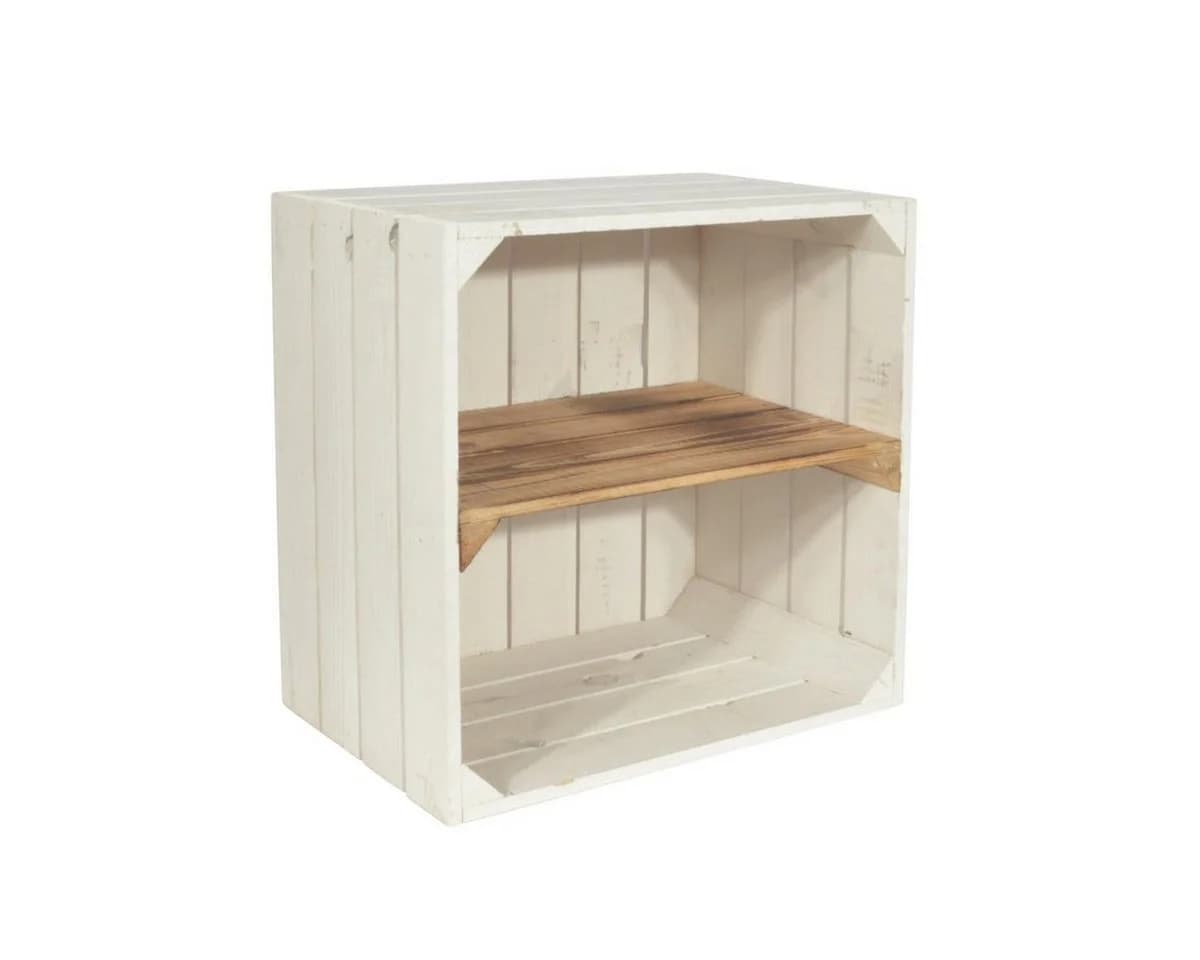 CHICCIE Weinregal Wino Weiß Geflammt aus Holz - Bild 2