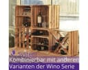 CHICCIE Weinregal Wino aus Holz Braun Stapelbar Bild 1