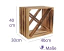 CHICCIE Weinregal Wino aus Holz Braun Stapelbar Bild 3