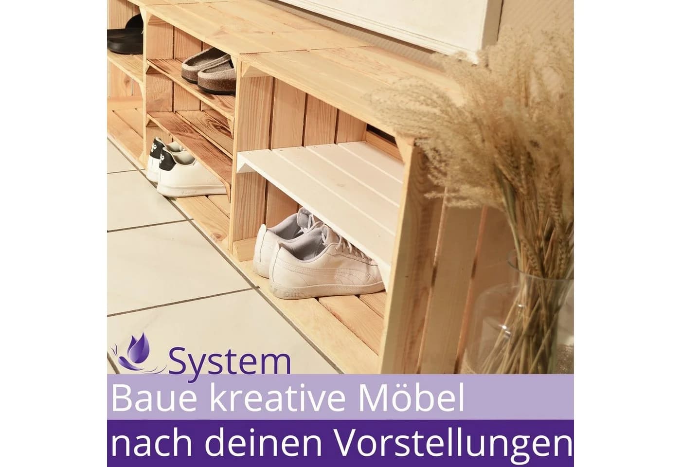 CHICCIE Holzkiste Noa Natur 3er Set Beige