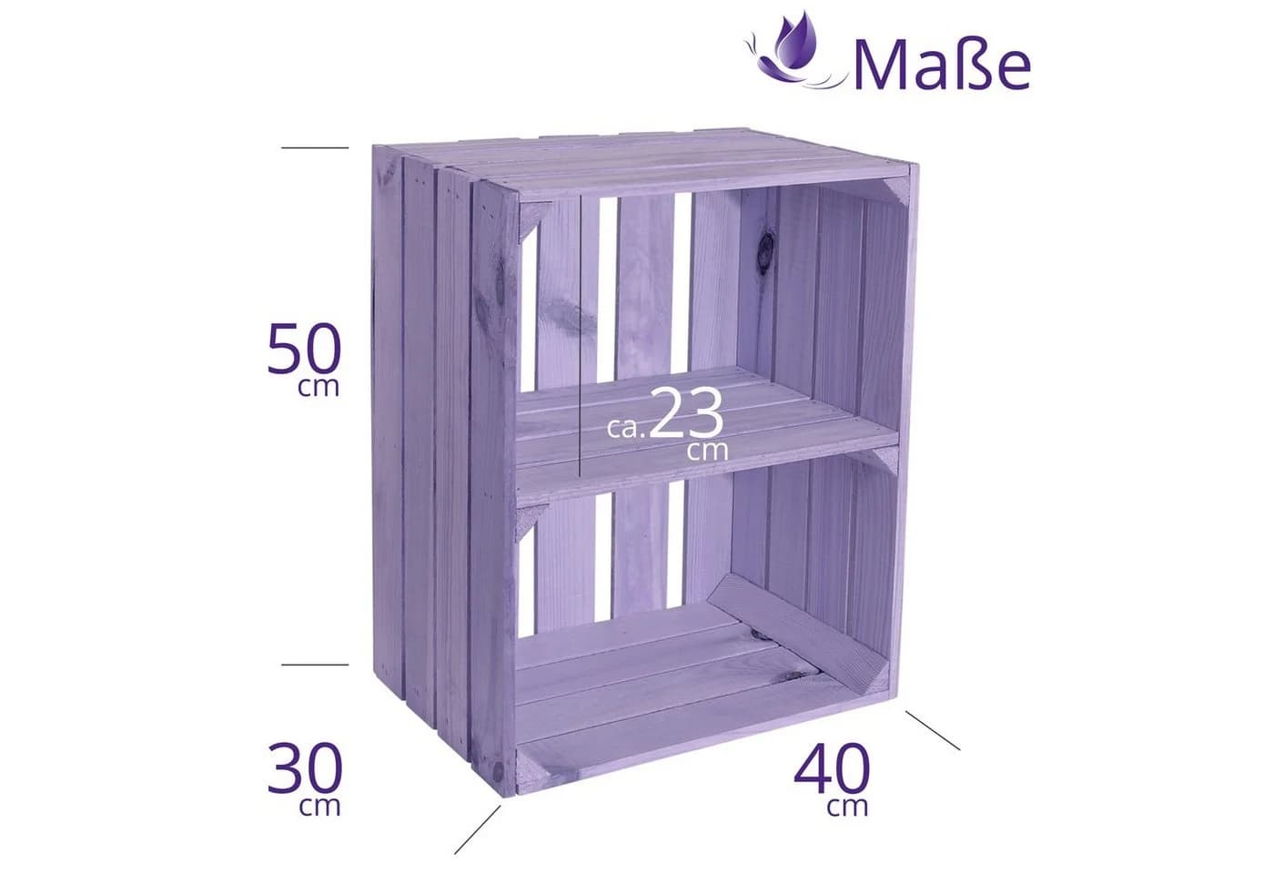 CHICCIE Holzkiste Noa Natur 3er Set Beige - Bild 5