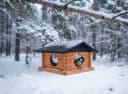 Conni Oberkircher's Vogelhaus Sweden Style Kiefernholz Schwarz-Braun Bild 1