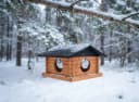 Conni Oberkircher's Vogelhaus Sweden Style Kiefernholz Schwarz-Braun Bild 3