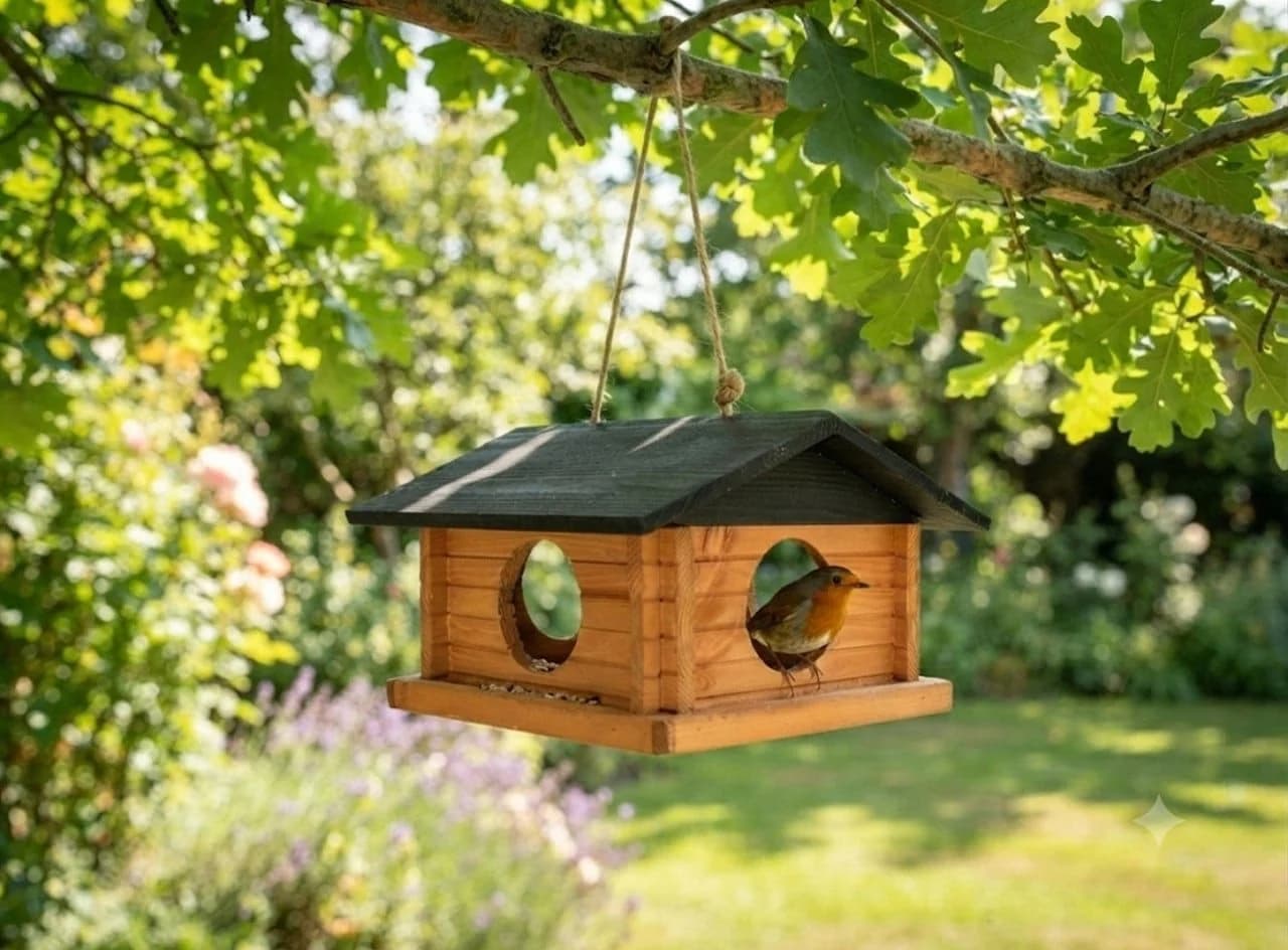 Conni Oberkircher's Vogelhaus Sweden Style Kiefernholz Schwarz-Braun - Bild 4