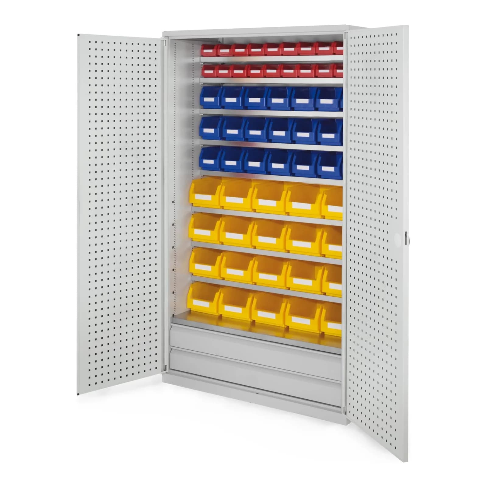 Kappes Grossraumschrank Modell 24 Lochplattentüren 1950 x 1130 x 590 mm