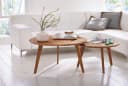 Main Möbel Beistelltisch "Bern" Wildeiche massiv 70cm Retro Bild 3