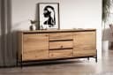 Main Möbel Sideboard Veneza Wildeiche & Metall schwarz Bild 1
