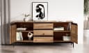 Main Möbel Sideboard Veneza Wildeiche & Metall schwarz Bild 3