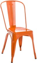 CLP Stapelstuhl Benedikt Orange Metall Industrial Design Bild 2