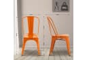 CLP Stapelstuhl Benedikt Orange Metall Industrial Design Bild 3