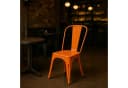 CLP Stapelstuhl Benedikt Orange Metall Industrial Design Bild 5