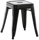 CLP Sitzhocker Armin Stapelbar Schwarz Metall Bild 2