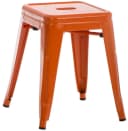 CLP Sitzhocker Armin Orange stapelbar Metall Bild 2