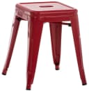 CLP Sitzhocker Armin Rot Stapelbar Metall Bild 2