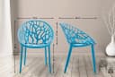 CLP Gartenstuhl Hope 2er Set Stapelbar Wetterfest Kunststoff Bild 2