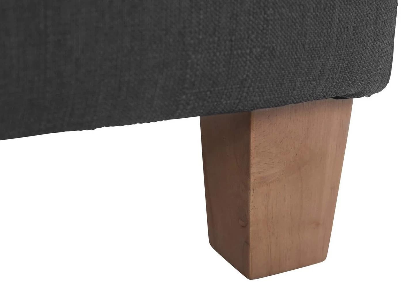CLP Sitzhocker Pharao Gepolsterter Sitzwürfel Stoff Bezug Helle Holzbeine - Bild 5