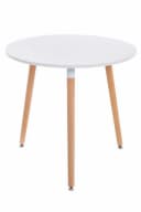 CLP Esstisch Ansgar Weiß 3 Holzbeine Modern Bild 2