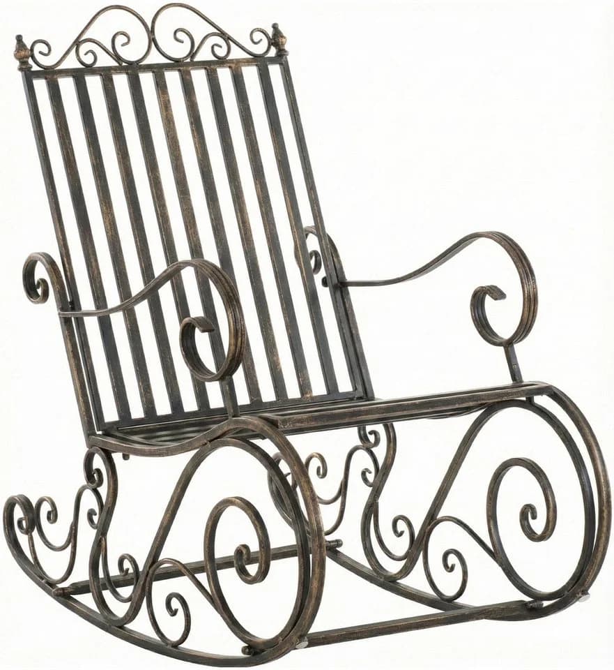 CLP Schaukelstuhl Smilla Metall Landhausstil Garten - Bild 2