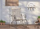CLP Schaukelstuhl Smilla Metall Landhausstil Garten Bild 4