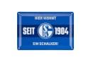 FC Schalke 04 Metallschild Blechschild Hier wohnt ein Schalker Bild 2