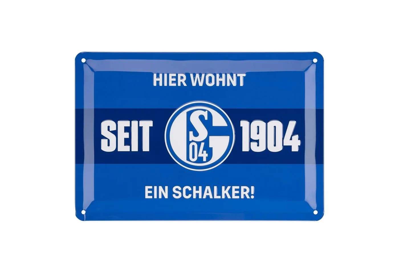 FC Schalke 04 Metallschild Blechschild Hier wohnt ein Schalker - Bild 2