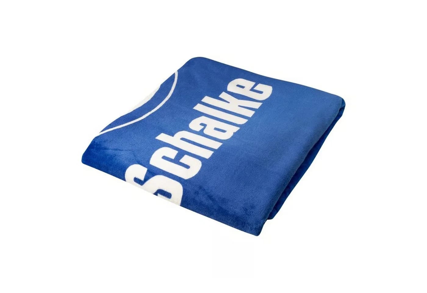 Wohndecke Flanell Königsblau FC Schalke 04