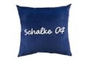 FC Schalke 04 Dekokissen Kissen Kordel Navy Weiß Bild 2