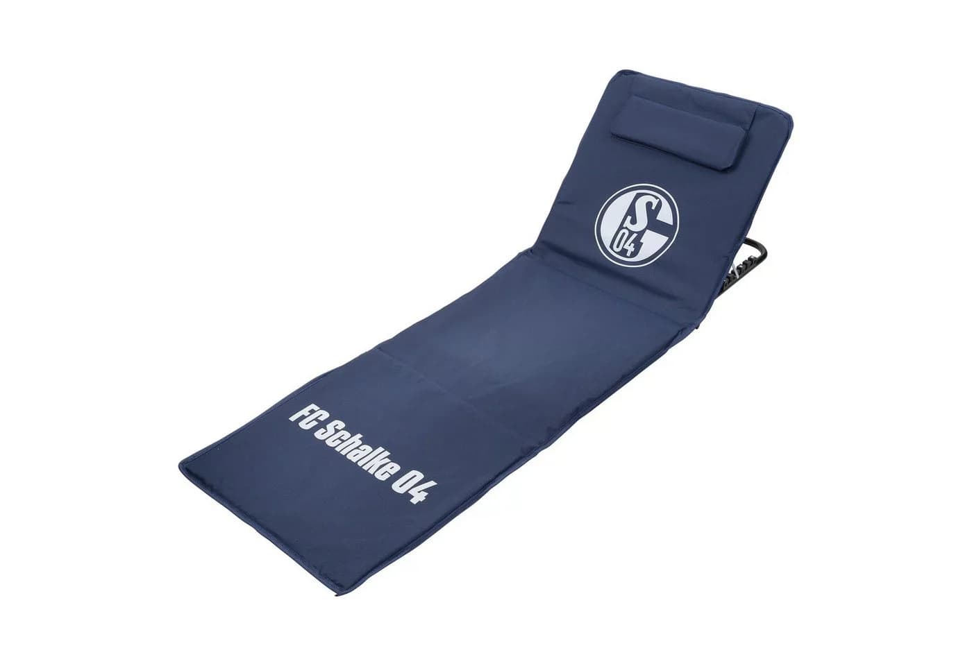 FC Schalke 04 Multifunktionsliege Strandliege Blau/Weiß/Schwarz - Bild 2
