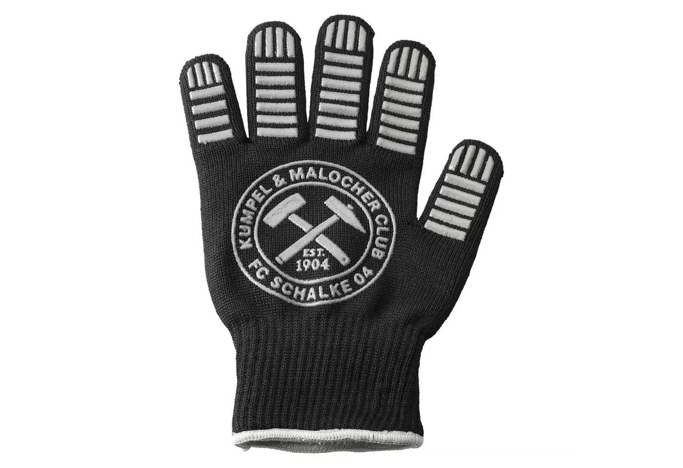 FC Schalke 04 Grillschürze und Handschuh-Set Schwarz Grau - Bild 3