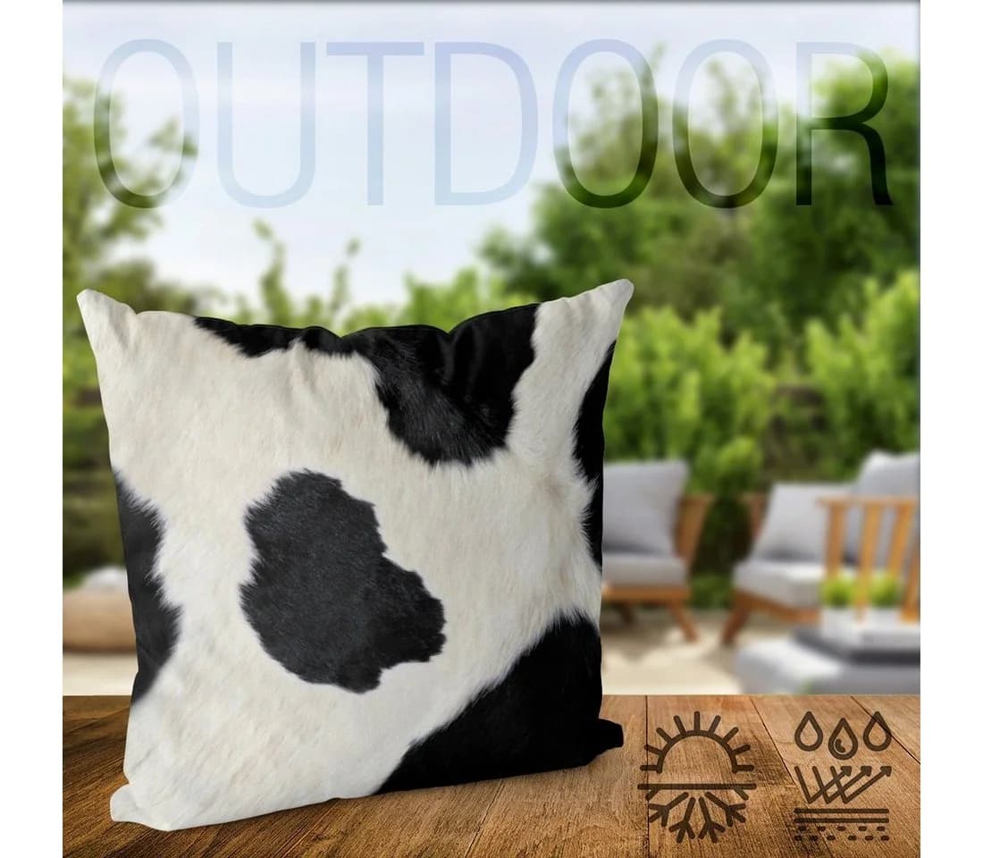 VOID Kissenbezug Kuhfellmuster Outdoor Indoor All-Over-Druck - Bild 4