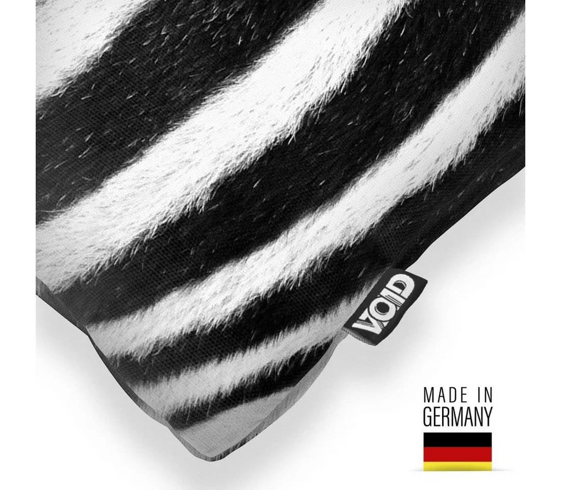 VOID Kissenbezug Zebrafellmuster Outdoor Indoor Leinwand