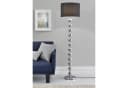 lux.pro Stehlampe Spheric Black Modern E27 Schwarz/Silber Bild 1