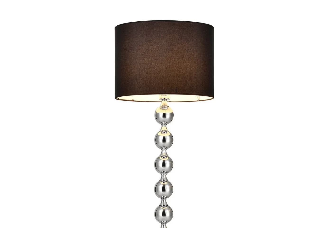 lux.pro Stehlampe Spheric Black Modern E27 Schwarz/Silber - Bild 3