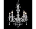 lux.pro Kronleuchter Elegance 5-flammig Chrom mit Kristallen Bild 1