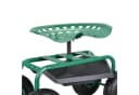 pro.tec Fahrbarer Gartensitz Grün Stahl Bild 4