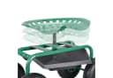 pro.tec Fahrbarer Gartensitz Grün Stahl Bild 5