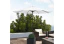 casa.pro Sonnenschirm Budapest Kurbelschirm Weiß 300cm Bild 1