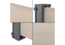 pro.tec Seitenarmmarkise Montijo Sichtschutz 160x300 cm Beige Anthrazit Bild 4